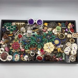 Crafting Jewelry Junk Jewelry Junk Drawer Over 2 lbs Bundle H